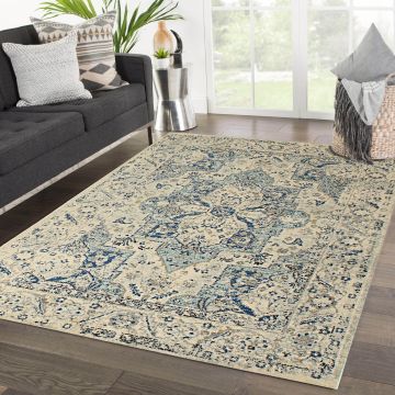 Rugsville Christianey Feminine Gray Oriental Persian Carpet 5'3" x 7'9"