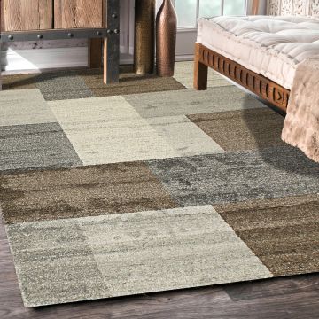 Rugsville Rosemary Patchwork Multi Modern Carpet 5'3" x 7'6"