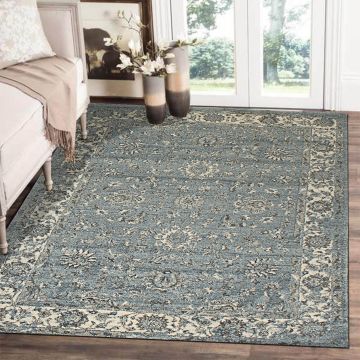 Rugsville Alani Traditonal Floral Gray Persian Carpet 5'3" x 7'7"