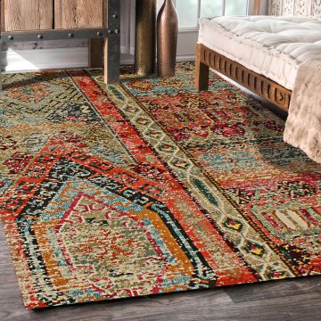 Rugsville Greta Bohemian Multi Tribal Carpet 5'3" x 7'9"