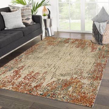 Rugsville Kaleigh Abstract Multi Modern Carpet 5'3" x 7'7"