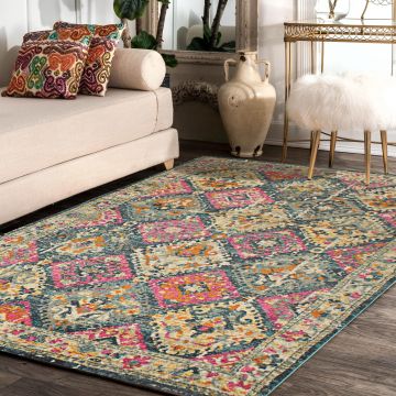 Rugsville Rihanna Transitional Multi Persian Carpet 5'3" x 7'7"