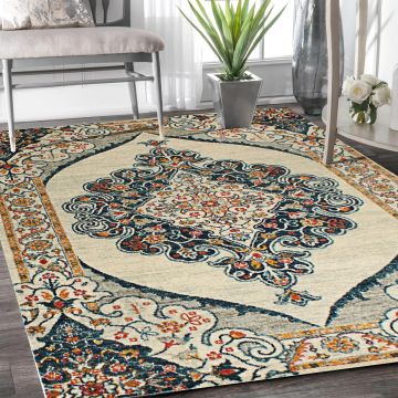 Rugsville Jolie Oriental Ivory Persian Carpet 5'3" x 7'8"