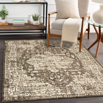 Rugsville Sherlyn Oriental Brown Persian Carpet 5'3" x 7'7"