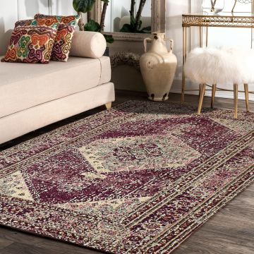 Rugsville Nola Oriental Pink Persian Carpet 5'3" x 7'8"