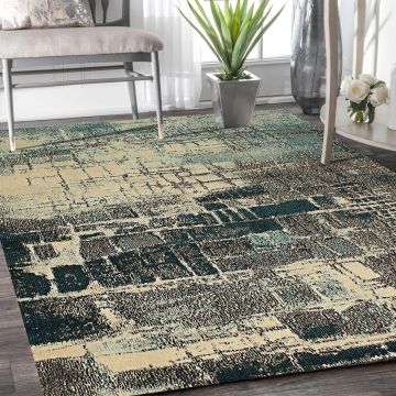 Rugsville Bentley Abstract Multi Modern Carpet 5'2" x 7'8"