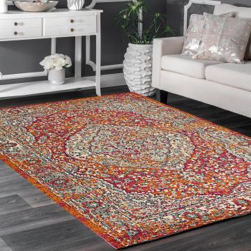 Rugsville Mattie Oriental Red Persian Carpet 5'3" x 7'1"