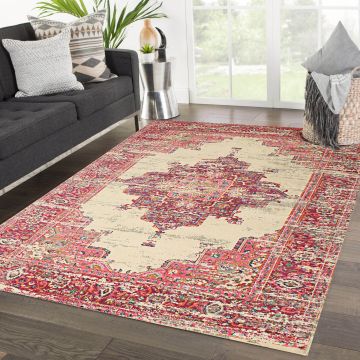 Rugsville Dorothy Oriental Red Persian Carpet 5'3" x 7'8"