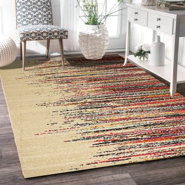 Rugsville Kairi Graphic Multi Modern Carpet 5'3" x 7'6"