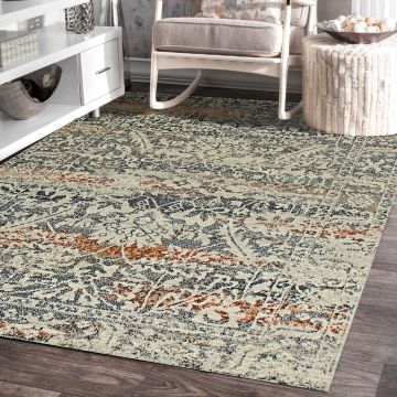 Rugsville Riya Oriental Gray Persian Carpet 5'3" x 7'7"