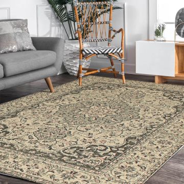 Rugsville Pamela Oriental Ivory Persian Carpet 3'1" x 5'6"