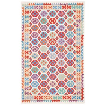  Tuscan Ivory Beige Bohemian Handmade Wool Carpet 