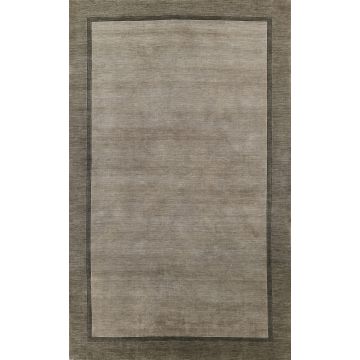 Beckhum BECK-1 Grey Wool Handmade Carpet 5' x 8'