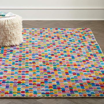 Novalee Pompom Kids & Novelty Multi Handmade Wool Carpet 
