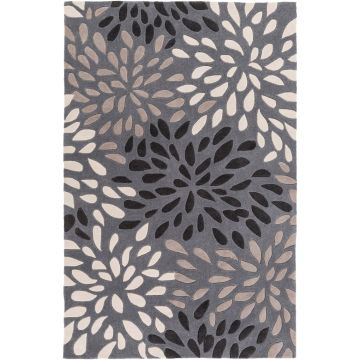 Blossom Toffe Floral Brown Handmade Wool Carpet 