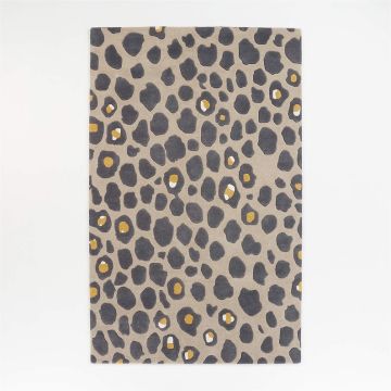 Cassian Leoparta Modern Tan Handmade Wool Carpet 