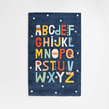Nursery Nursery Kids & Novelty Blue Handmade Wool Carpet 