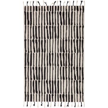 Oakley Contor Modern Ivory Handmade Wool Carpet 