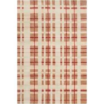 Remy Mimith Modern Ivory Handmade Wool Carpet 