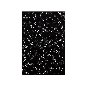 Rugsville Tibet Laka Black Wool & Silk Carpet 6' x 9'
