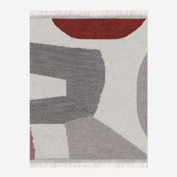 Arched Shapes Multi Wool Handmade Carpet 