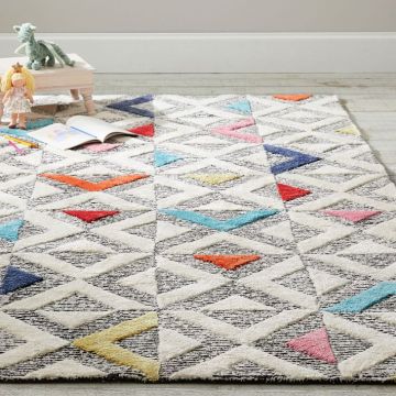 Izzy Nursery Multi Wool Handmade Carpet 