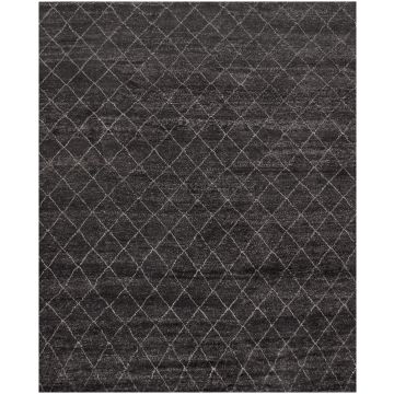 Rugsville Moroccan Beni Ourain Dara Wool Charcoal Carpet 37006