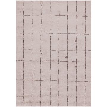 Rugsville Moroccan Beni Ourain Marra Wool Silver Carpet 37010