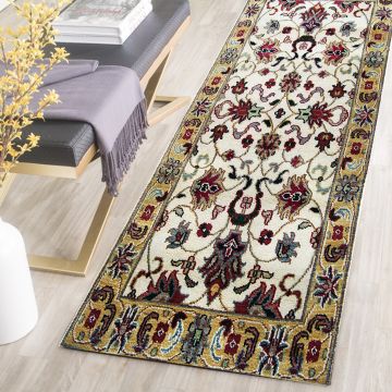 Rugsville Mashad Wool Ivory Gold Carpet 10804