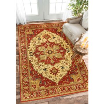 Rugsville Heriz Rust Wool Carpet 10069