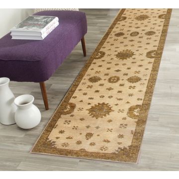Rugsville Opera Wool Beige Carpet 2'6" x 2'0