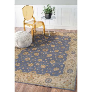 Rugsville Ziegler Gray Beige Wool Carpet 10350