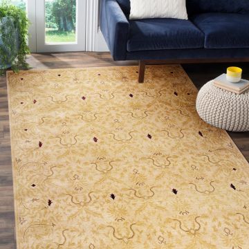 Rugsville Opera Beige Wool & Silk Carpet 8' x 10'