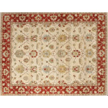 Rugsville Ziegler Handknotted Beige Wool Carpet 8' x 10'