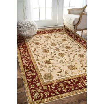 Rugsville Ziegler Beige Rust Wool Carpet 10290