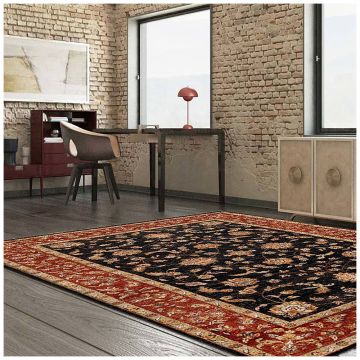 Rugsville Ziegler Black Rust Wool Carpet 10293