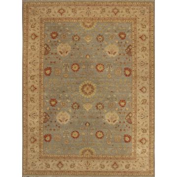 Rugsville Mahal Oriental Vegetable dyes Blue Wool Carpet 10303