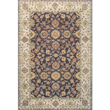 Rugsville Ziegler Wool Black Hand Knotted 10372