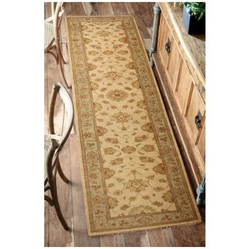 Rugsville Ziegler Beige Silver Wool Carpet 10415
