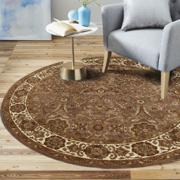 Rugsville Agra Light Brown Beige Wool Carpet 10438