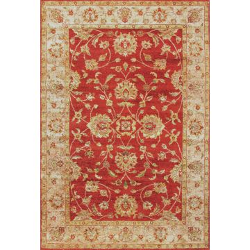 Rugsville Ziegler Wool Rust Hand Knotted 10766 10x14 Rug 