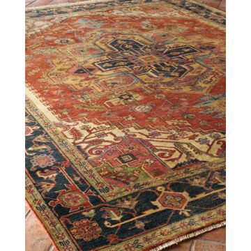 Washed Persian Carpet Hand Knotted - Red
