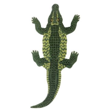 Coolio Crocodile Animal Handmade Wool Carpet 3' x 5'