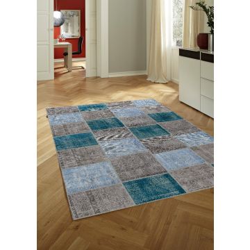 Rugsville Vintage Patchwork Overdyed Multi Wool Carpet 7' x 10'