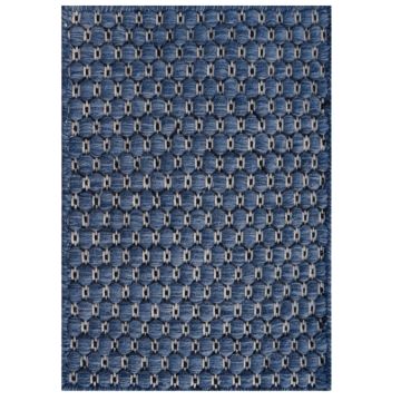 Rugsville Beltan Blue Hand Made Wool Dhurrie Carpet 19929