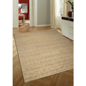 Rugsville Art & Craft Ivory Natural Wool and Jute Tibet Carpet 38020