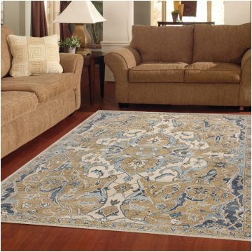 Rugsville Nolan Persian-Style Neutral Wool Carpet 39012