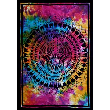 Rugsville Wall Hanging Mandala  Room Decoration Dark Forest Locust Tree Multi Color Tapestry 84 X 54 Inches