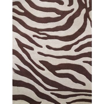Carter Modern Graphic Brown Handmade Carpet 63509