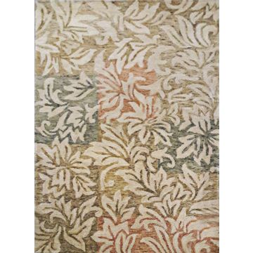 Brooklyn Transitioanl Floral Multi Handmade Carpet 4' x 6'